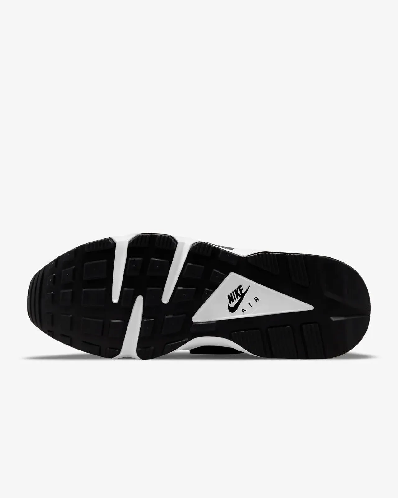 Nike Air Huarache DD1068-001 Mens Black White Leather Running Sneaker Shoes D122