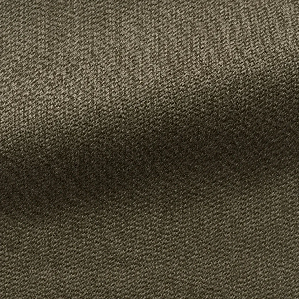 Olimpias Dusty Olive Heavy Cotton Twill Stretch