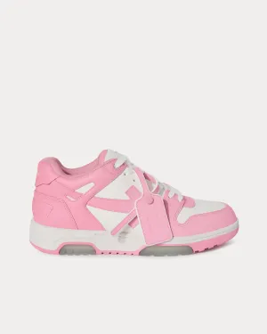 Out Of Office Leather Rose Pink / White Low Top Sneakers