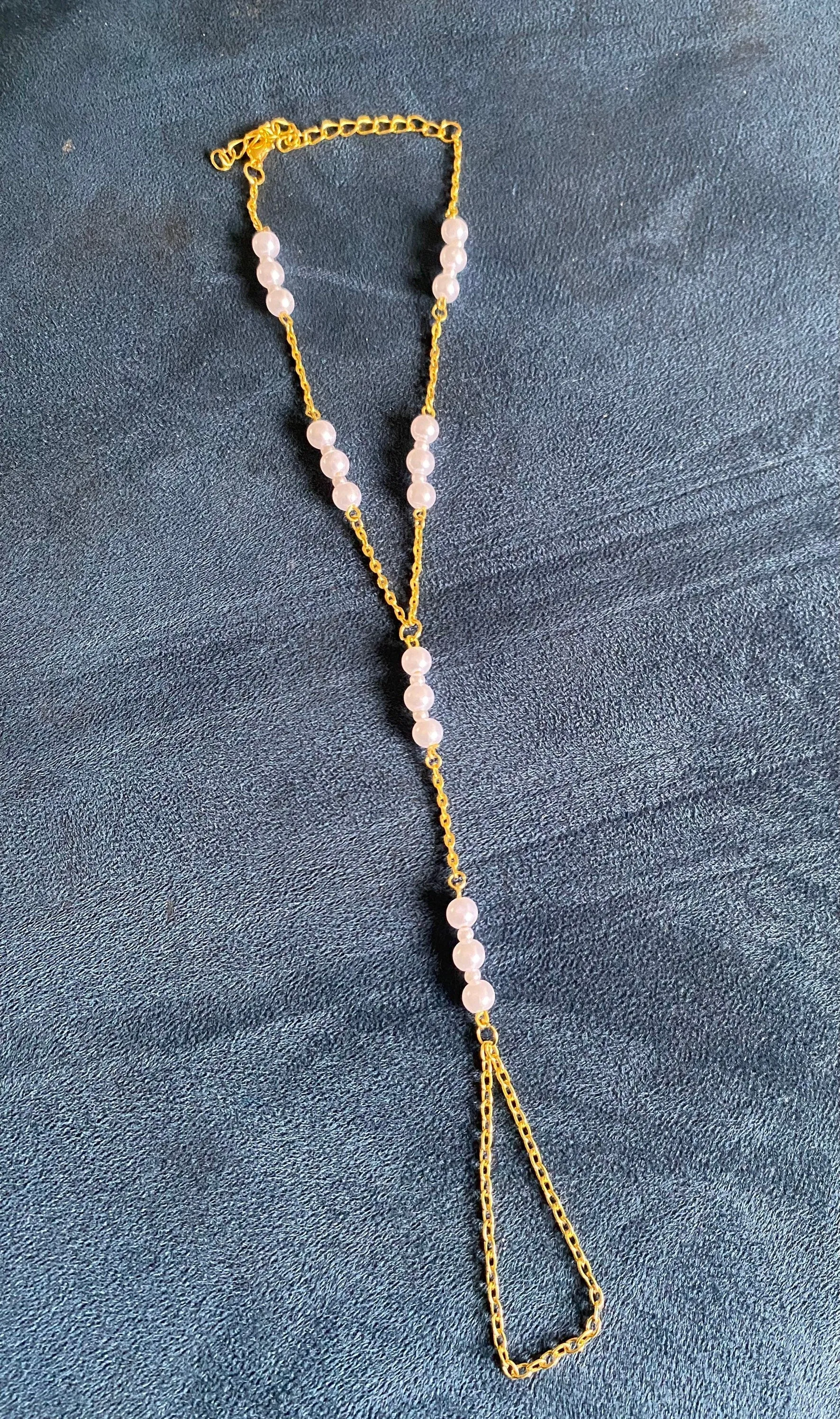 Pearl Barefoot Sandals ,pearl  anklet, Bride Barefoot sandals, Beach wedding shoes ,Beaded Barefoot Anklet , Dainty Anklet