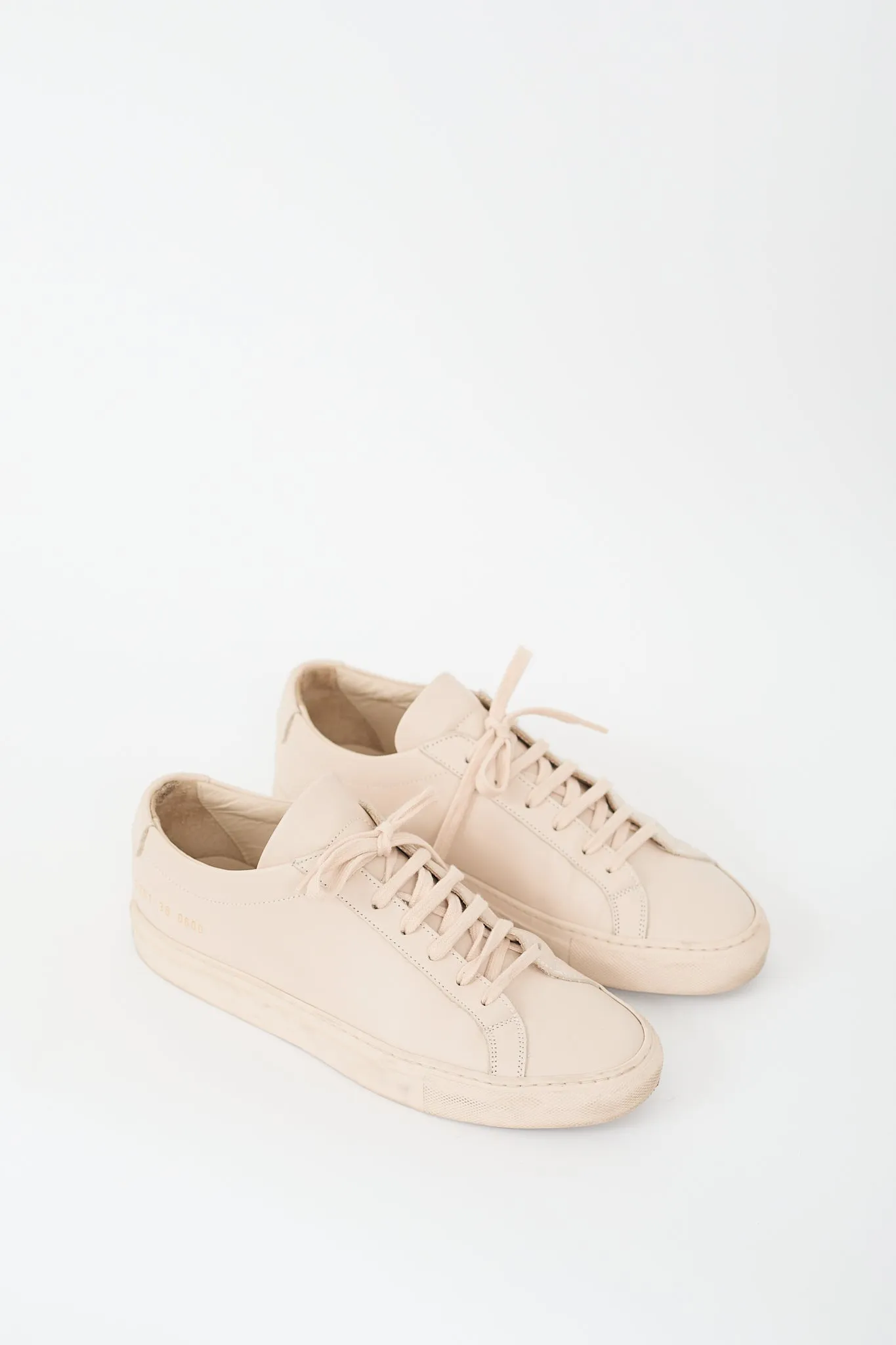 Pink Leather Achilles Low Sneaker