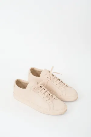 Pink Leather Achilles Low Sneaker