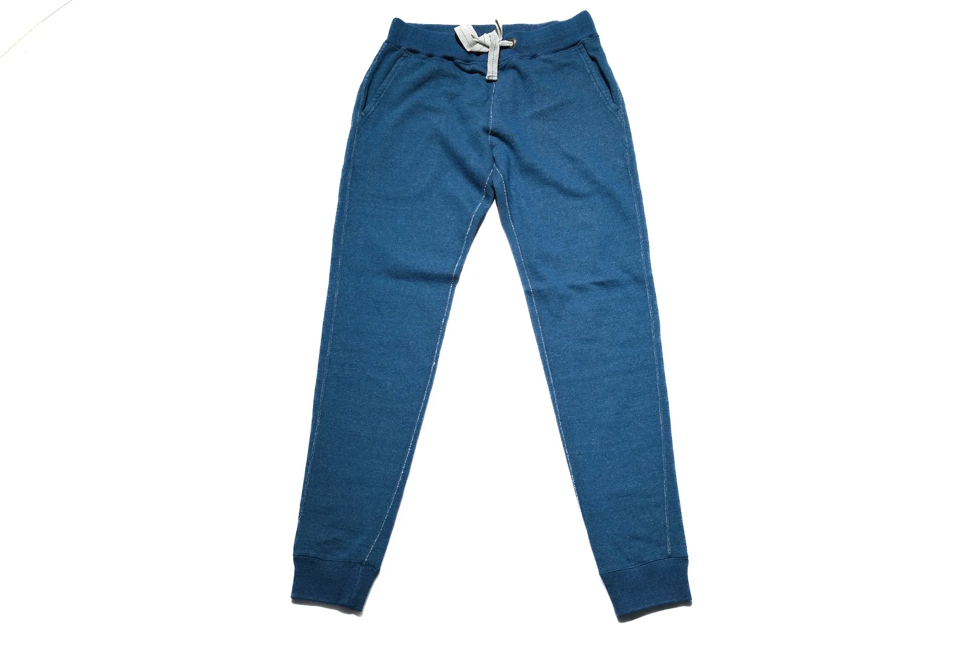 Pure Blue Japan "Slub Yarn" Sweatpants (Greencast Indigo)