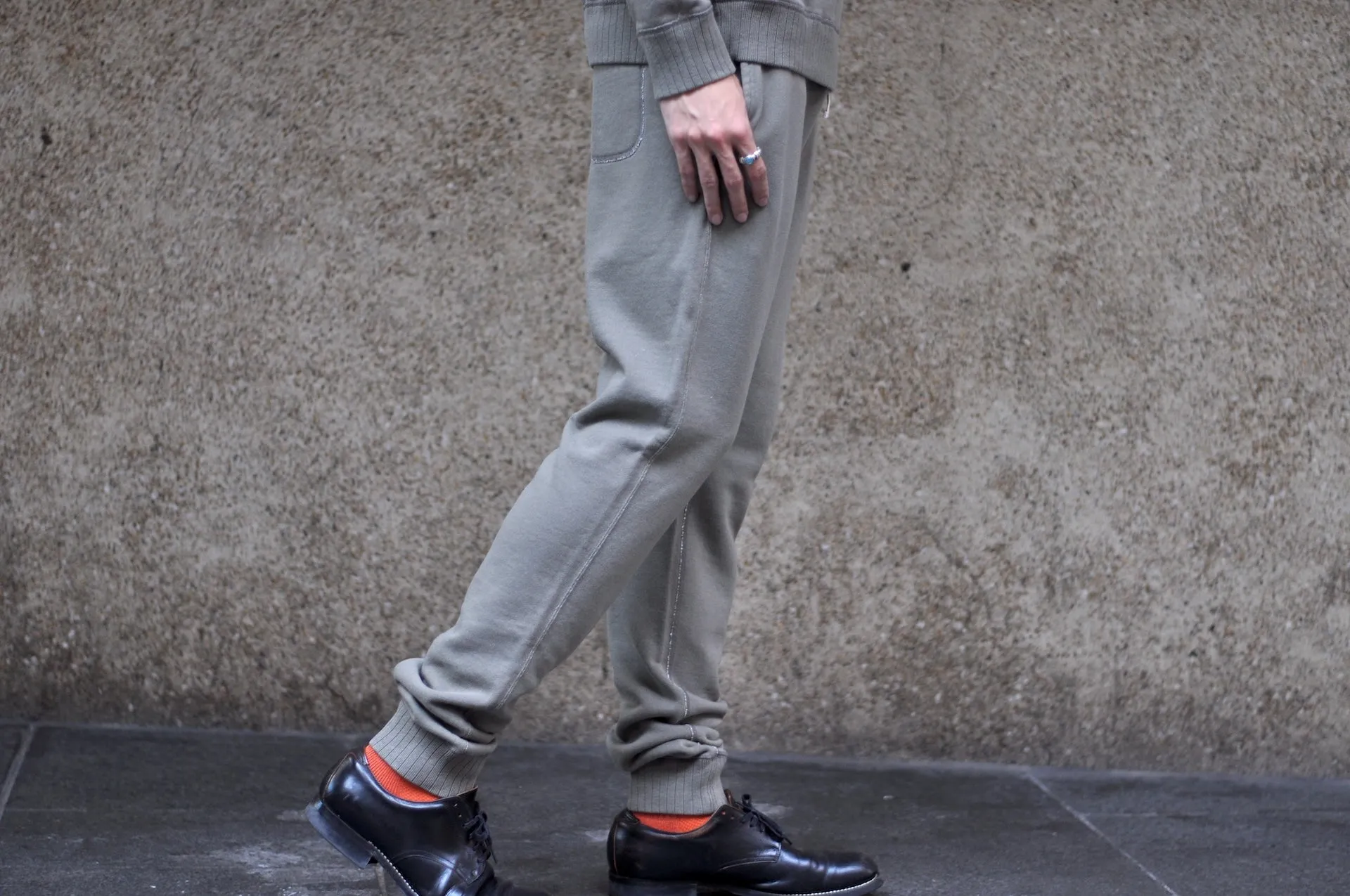 Pure Blue Japan "Slub Yarn" Sweatpants (Sumi Ink)
