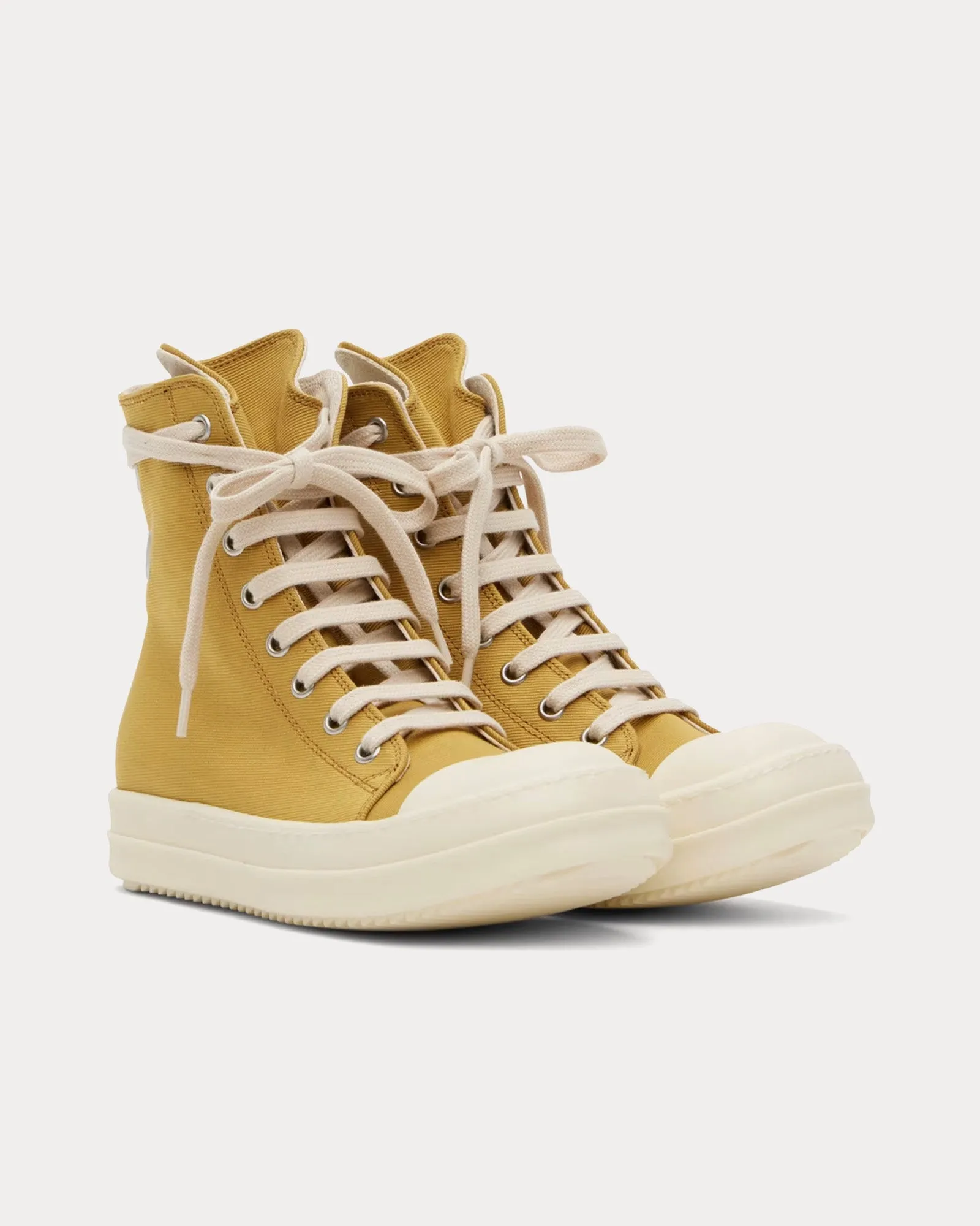 Sneaks Canvas Mustard / Milk / Milk High Top Sneakers