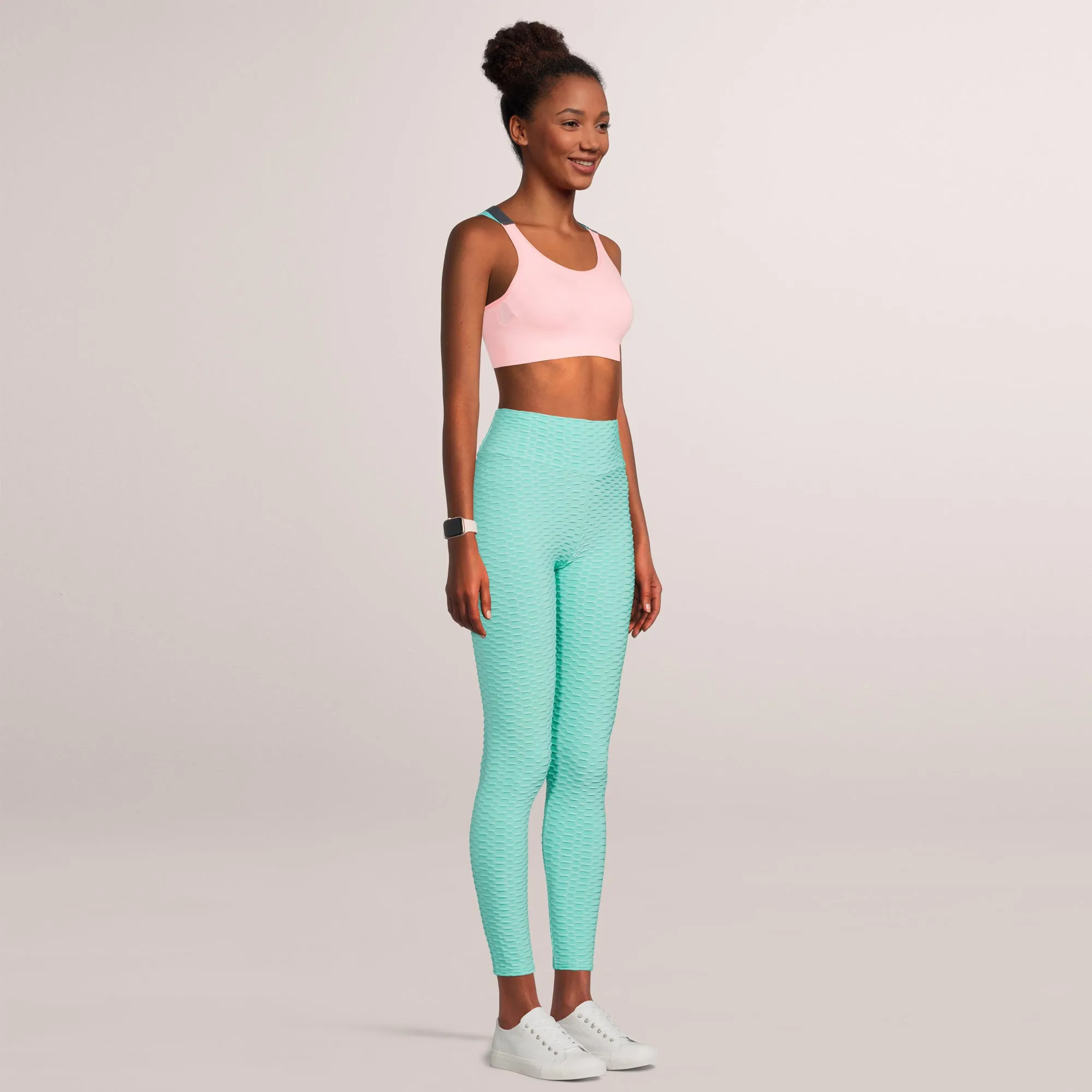 SOBEYO Womens'  Legging Bubble Stretchable Mint