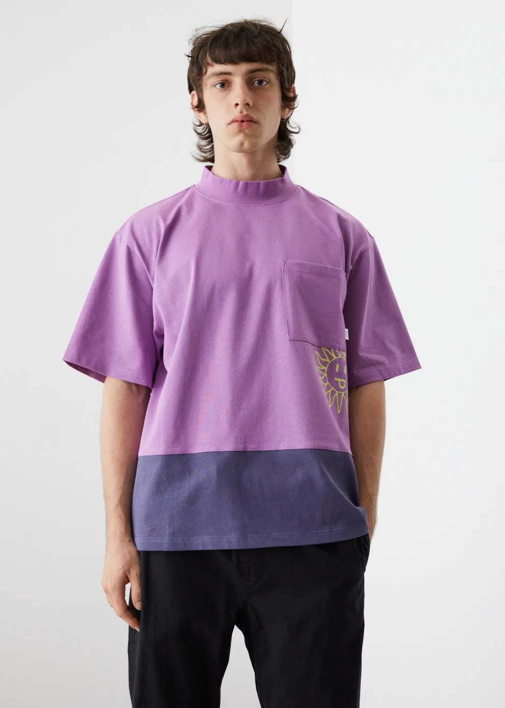 Step By Step Mock Neck T-Shirt