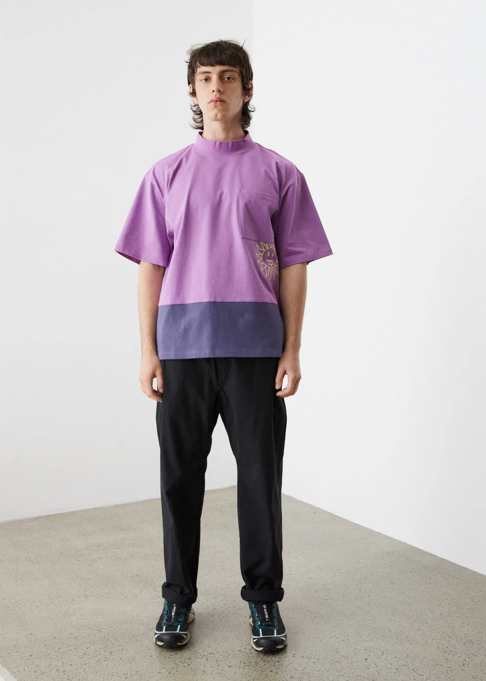 Step By Step Mock Neck T-Shirt