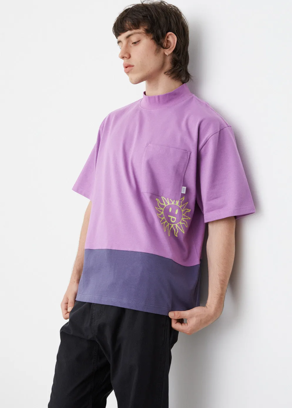 Step By Step Mock Neck T-Shirt