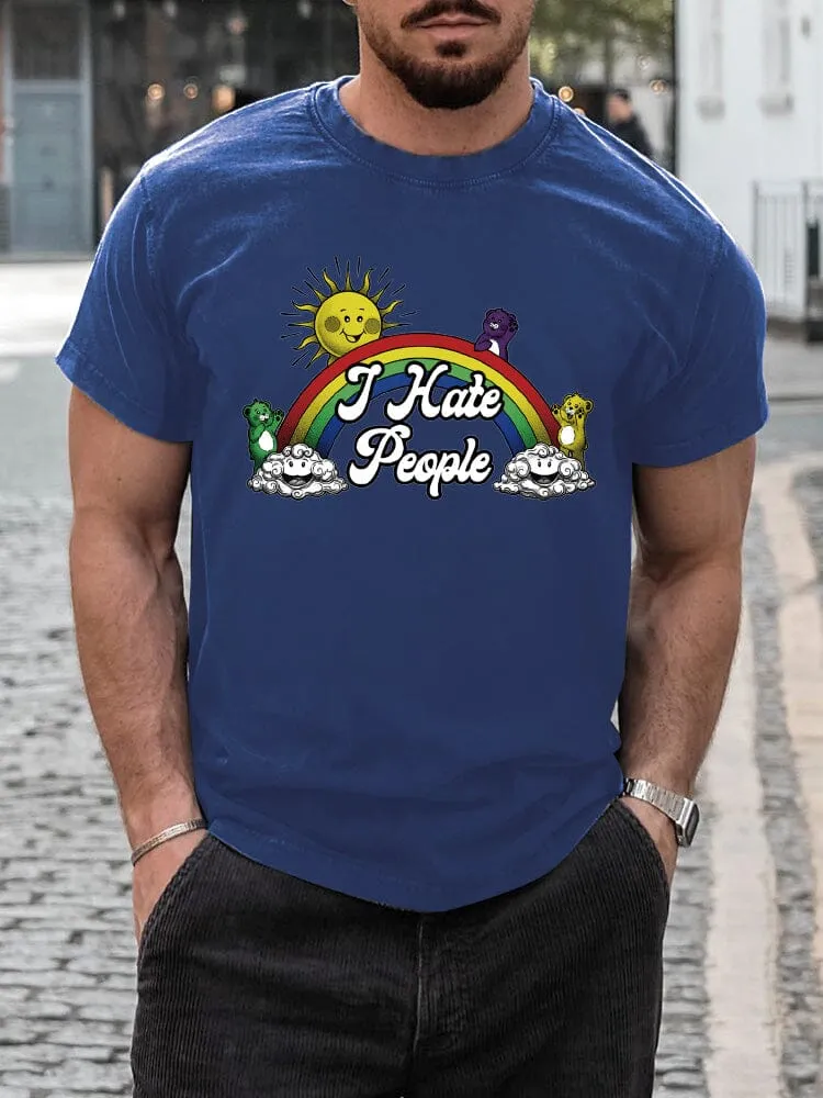 Stylish Rainbow Print T-shirt