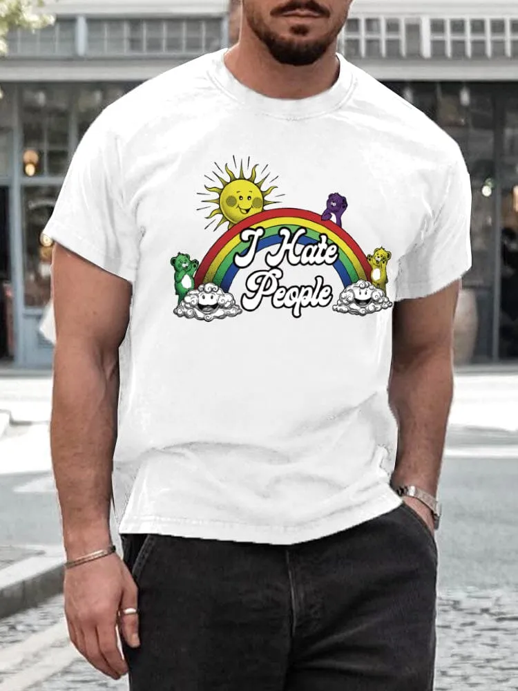 Stylish Rainbow Print T-shirt