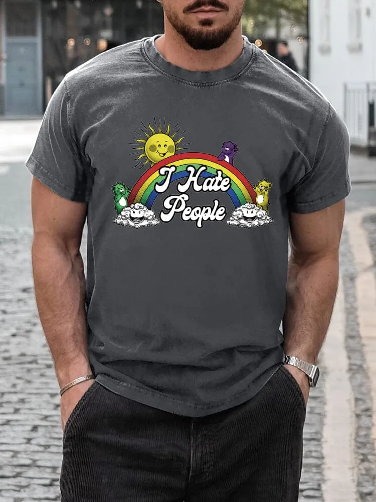 Stylish Rainbow Print T-shirt