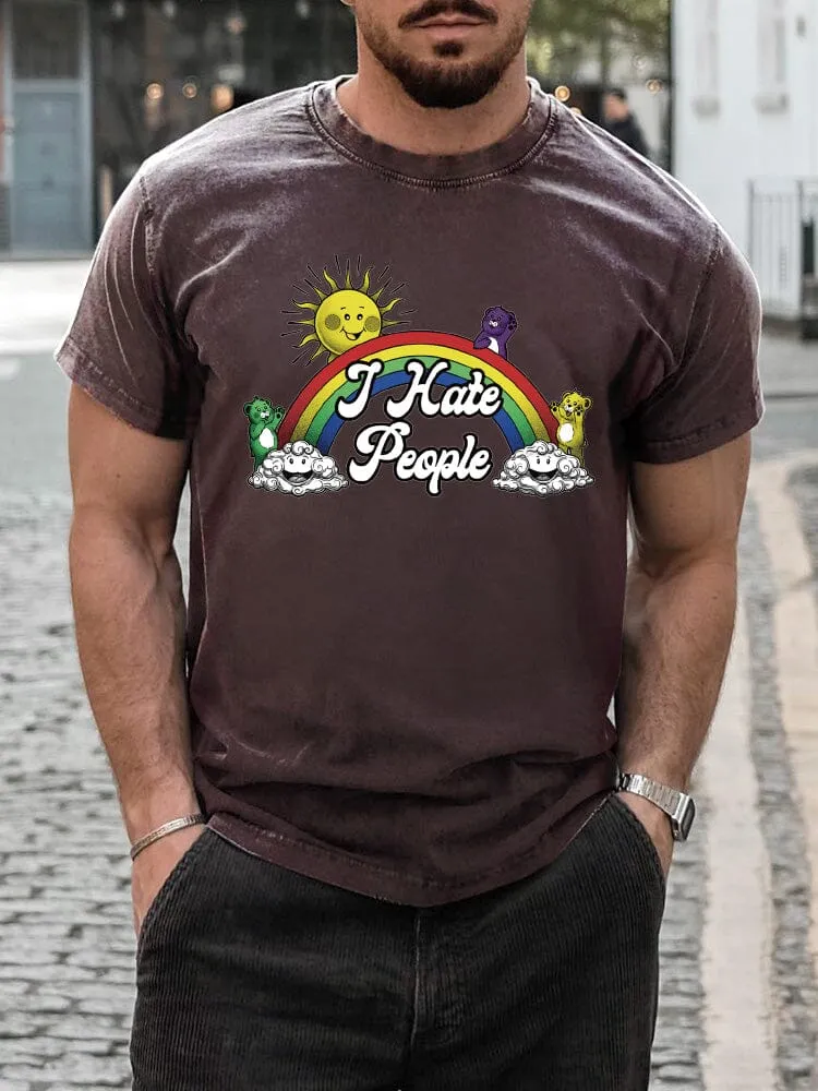 Stylish Rainbow Print T-shirt