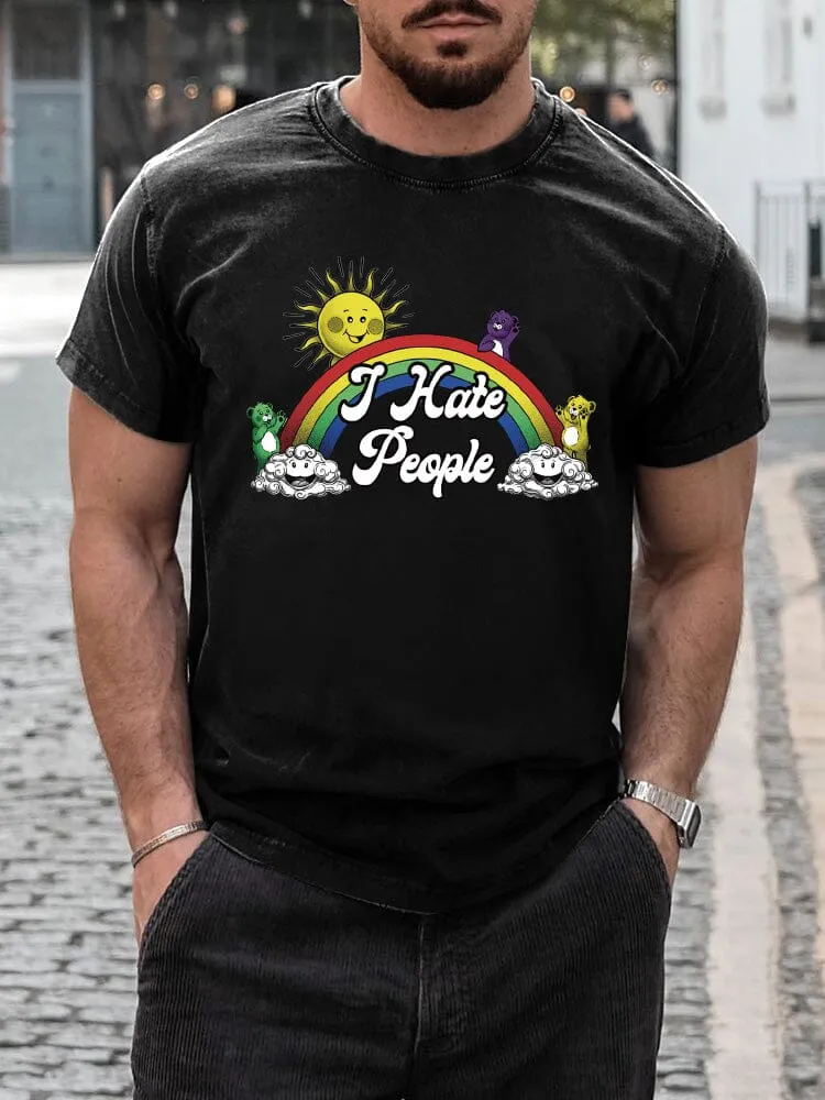 Stylish Rainbow Print T-shirt