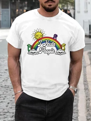 Stylish Rainbow Print T-shirt
