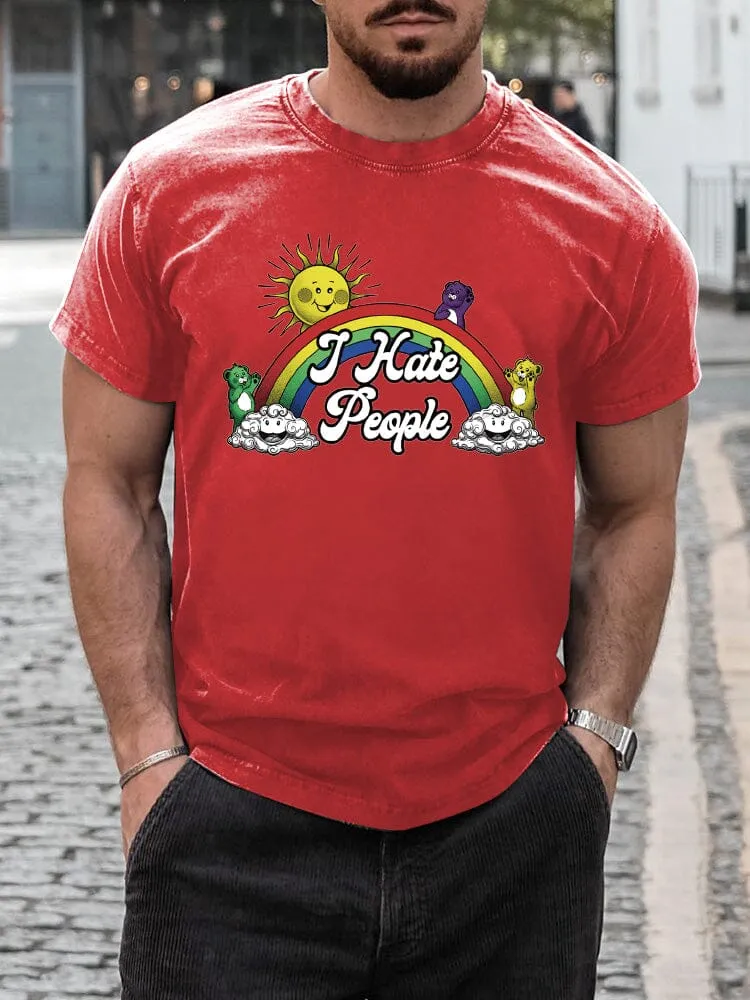 Stylish Rainbow Print T-shirt