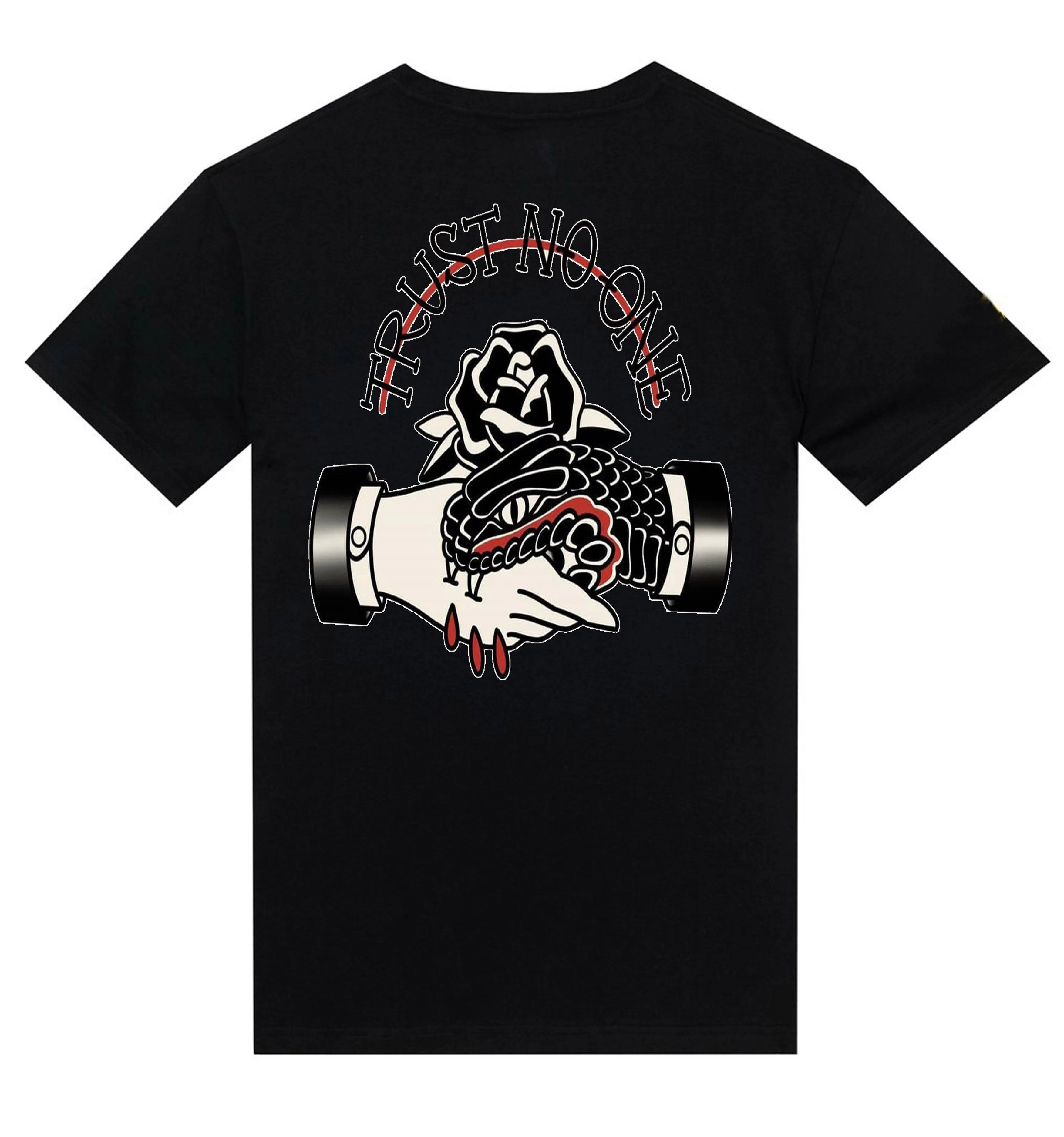 T-Shirt " Trust No One" HAND SNAKE FLOWER