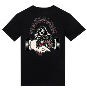 T-Shirt " Trust No One" HAND SNAKE FLOWER