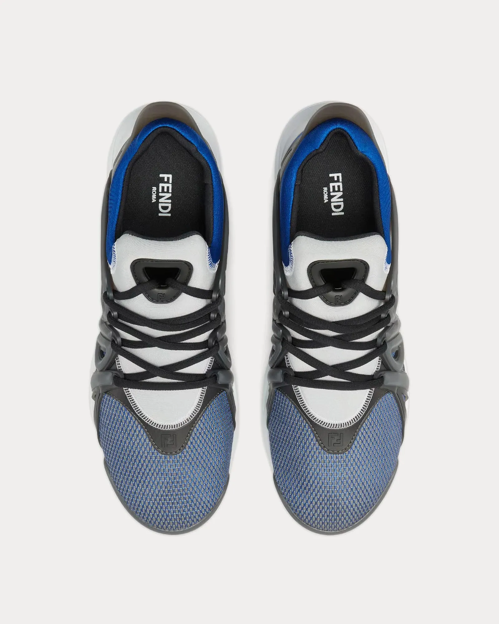 Tag Technical Mesh Blue Low Top Sneakers