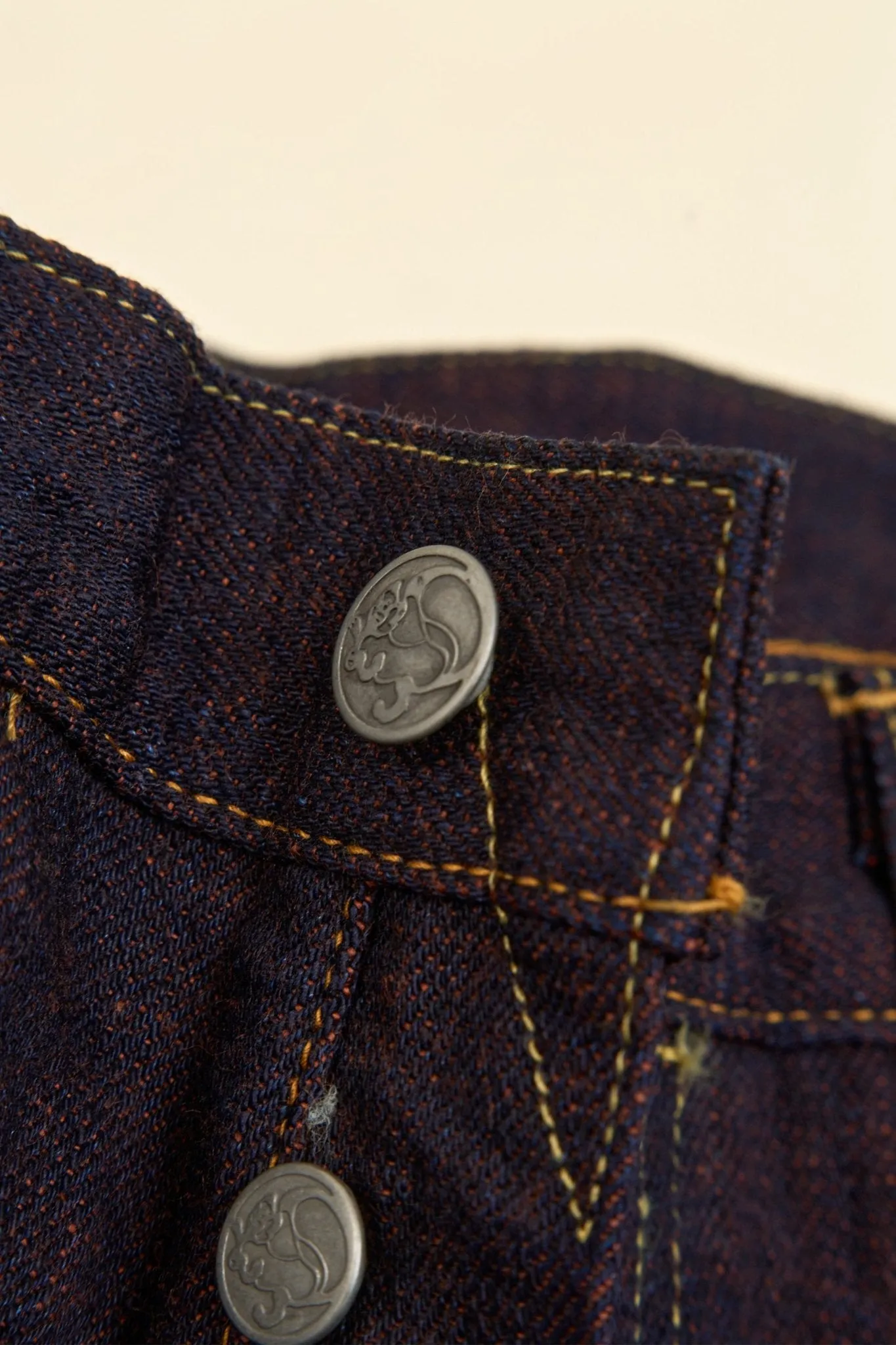 Tanuki 14.5oz "Kakishibu" High Rise Tapered Selvedge Jeans