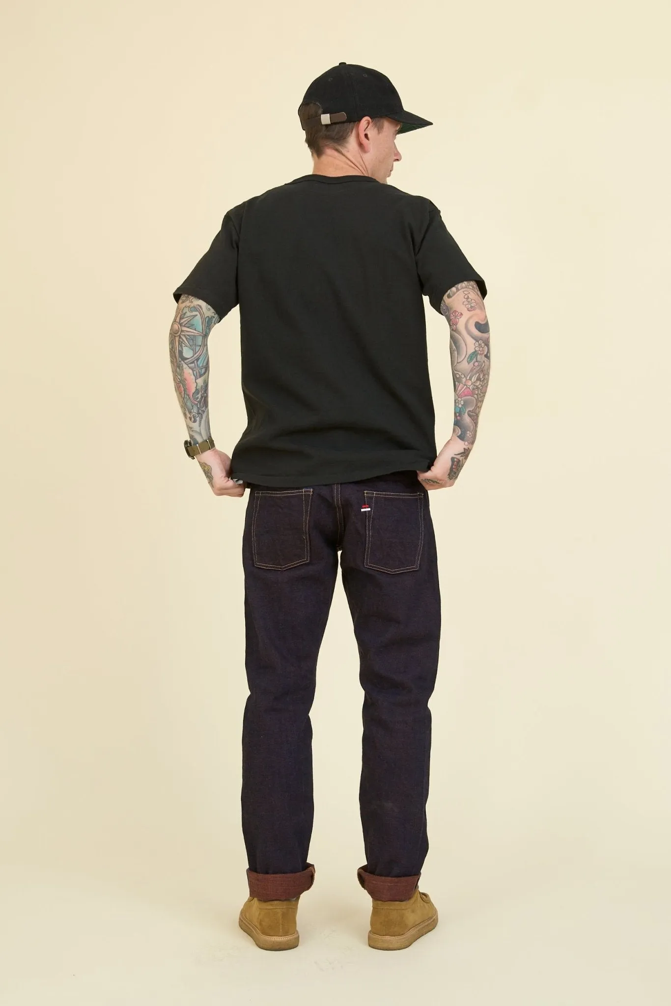 Tanuki 14.5oz "Kakishibu" High Rise Tapered Selvedge Jeans