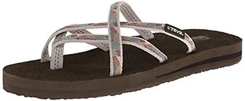 Teva Women's Olowahu Flip-Flop (7 B(M) US, Waterfall-Antique Gold)