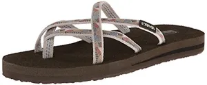 Teva Women's Olowahu Flip-Flop (7 B(M) US, Waterfall-Antique Gold)