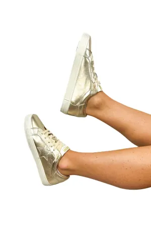 The Good Times Metallic Sneakers by VH in Gold