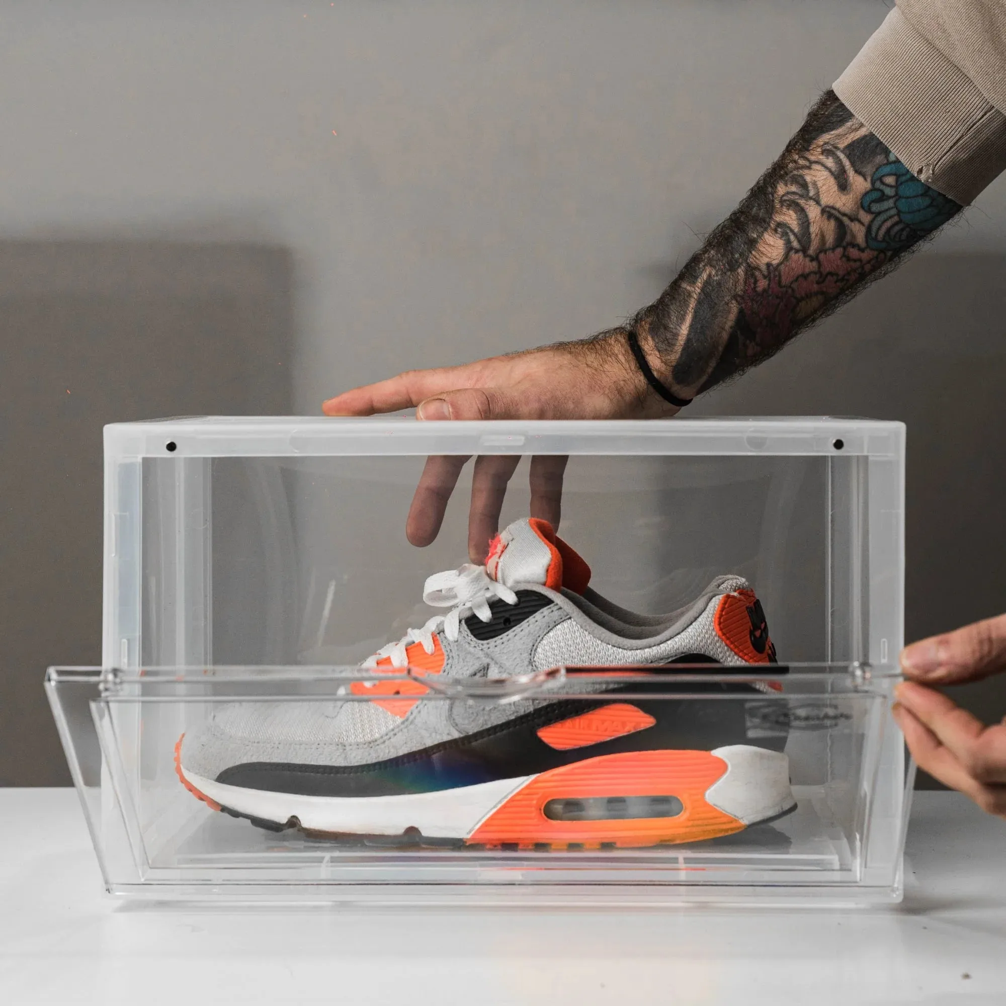 The Sneaker Laundry Side Drop Shoe Box - Clear