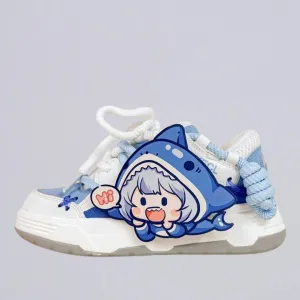 Ultra Friendly Shark Girl Chunky Shoes - Unisex