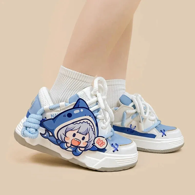 Ultra Friendly Shark Girl Chunky Shoes - Unisex