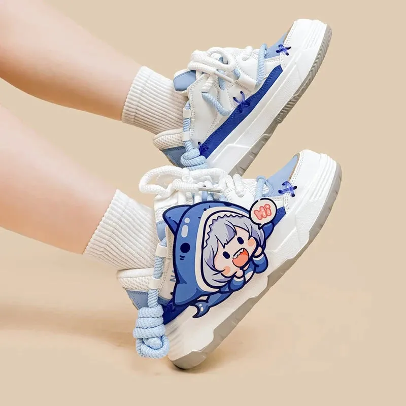 Ultra Friendly Shark Girl Chunky Shoes - Unisex