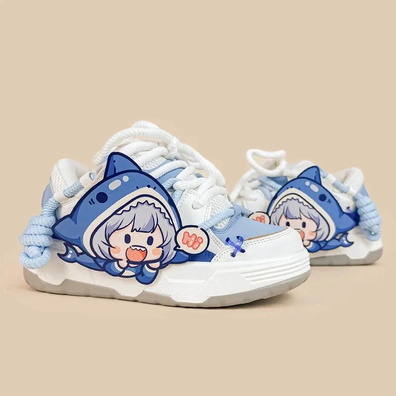Ultra Friendly Shark Girl Chunky Shoes - Unisex