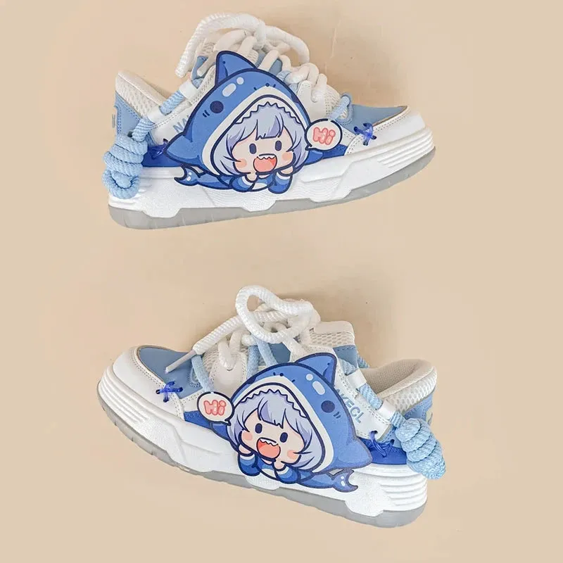 Ultra Friendly Shark Girl Chunky Shoes - Unisex