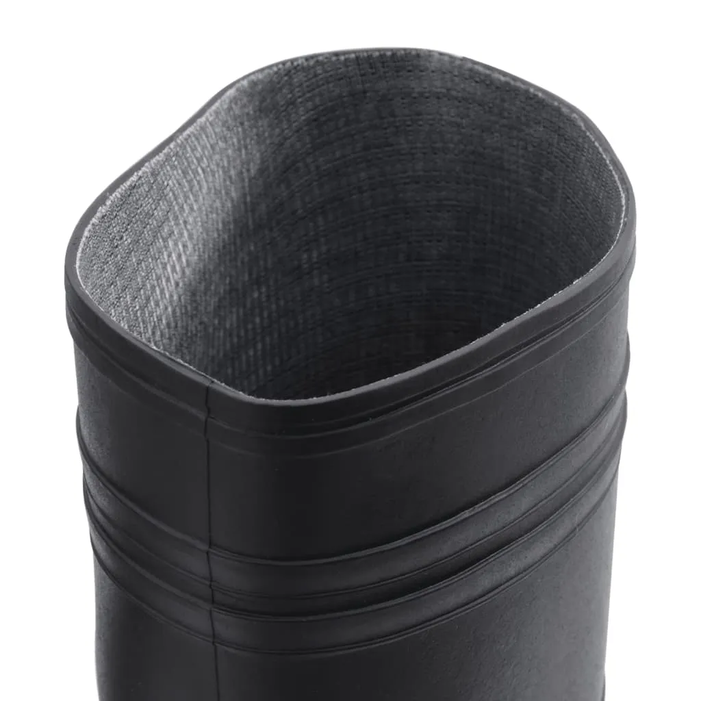 vidaXL Rain Boots Black Size 42 PVC