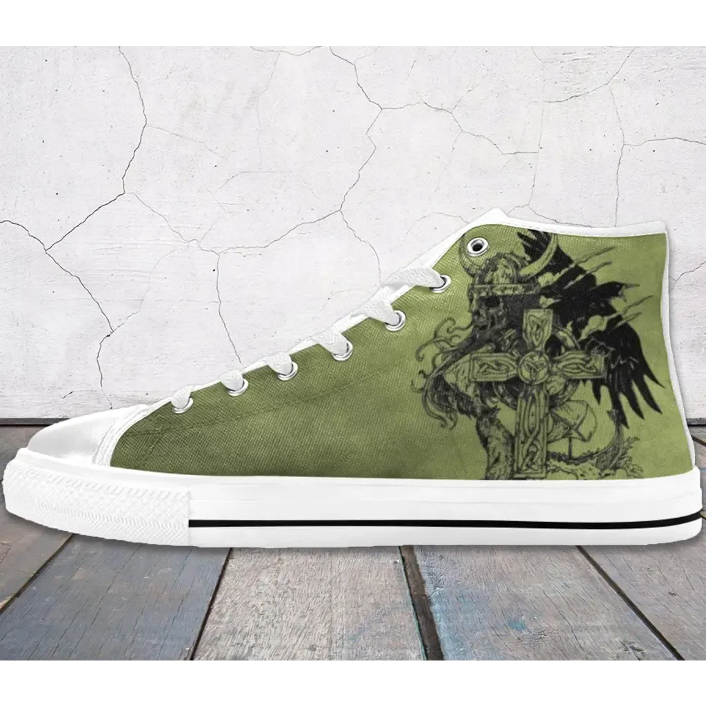 Viking Pride Nordic Mythology Shoes High Top Sneakers for Kids and Adults