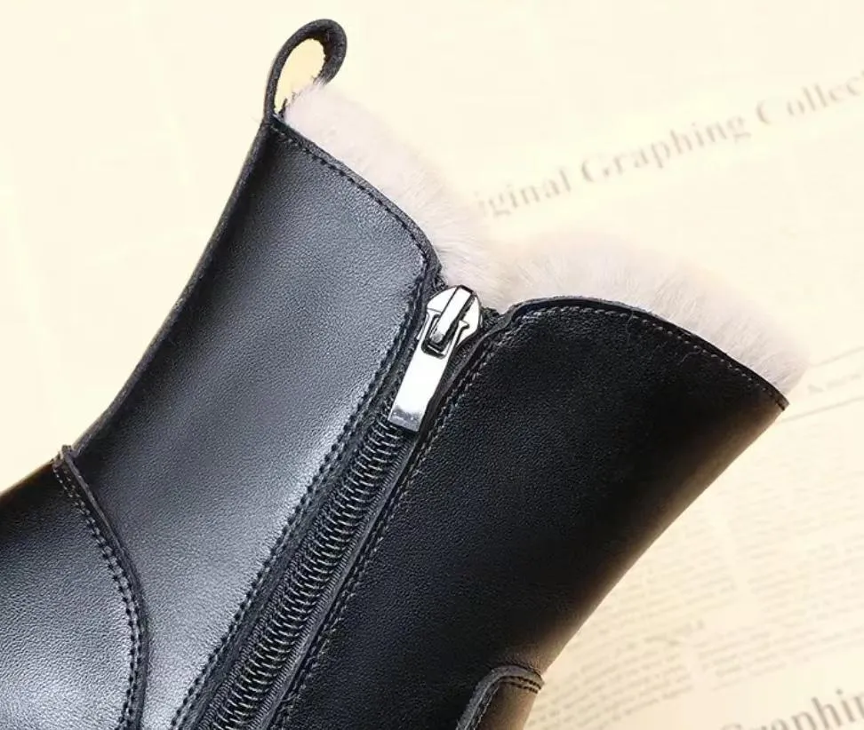 Warm Flats Walking Snow Boots