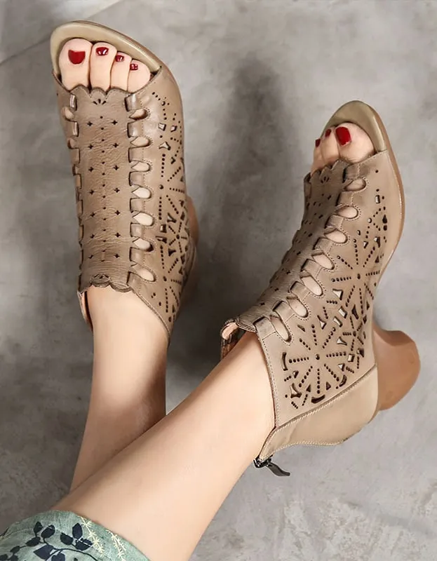 Women Fashion Open Toe Chunky Heels Sandals