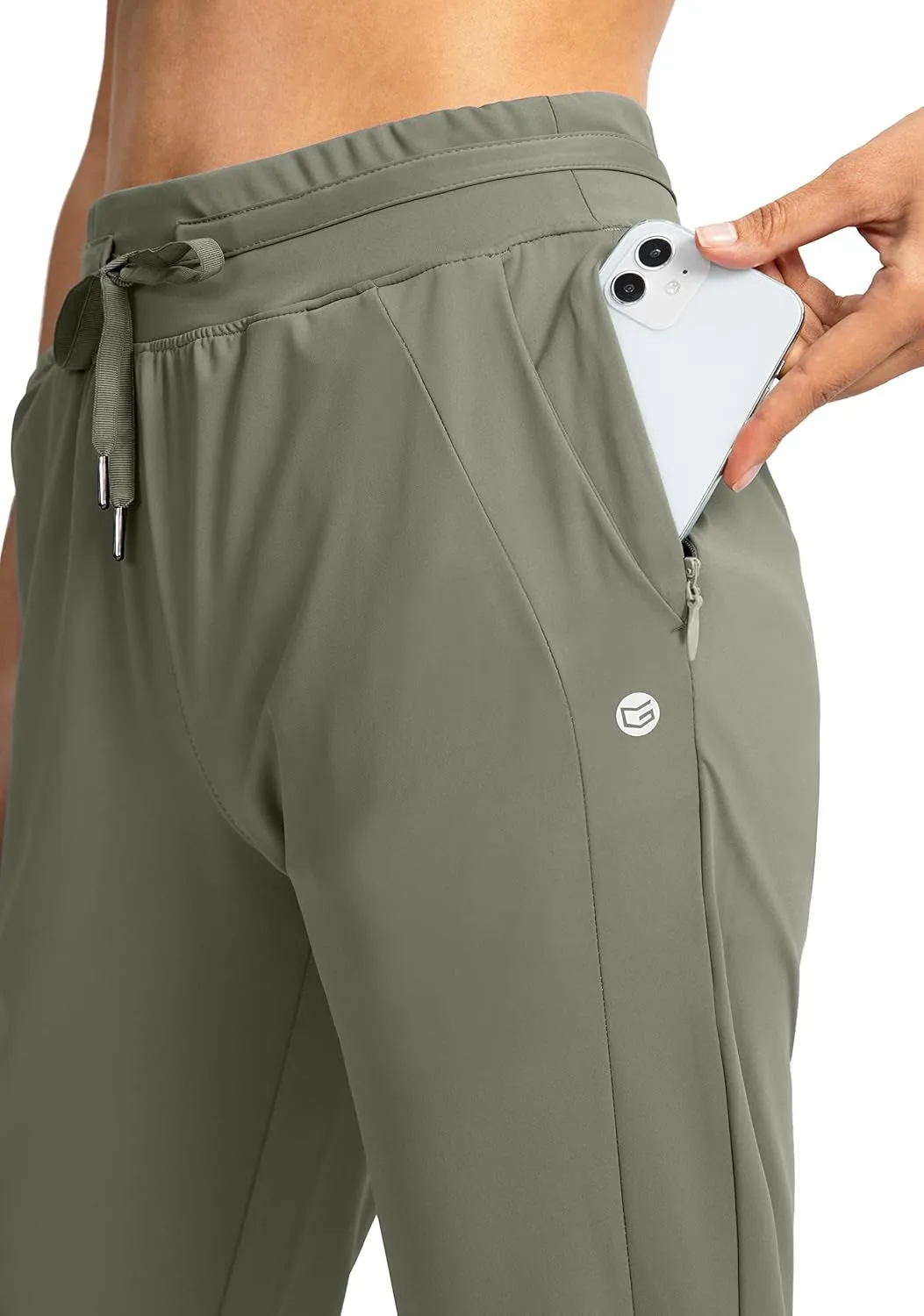 Women'S Joggers Pants with Zipper Pockets High Waisted Athletic Tapered Sweatpants for Women Workout Lounge