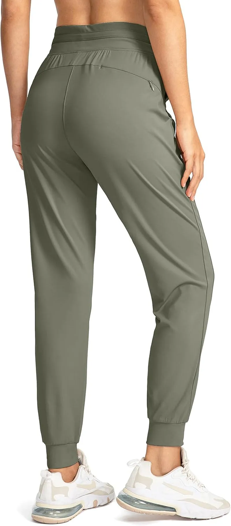 Women'S Joggers Pants with Zipper Pockets High Waisted Athletic Tapered Sweatpants for Women Workout Lounge