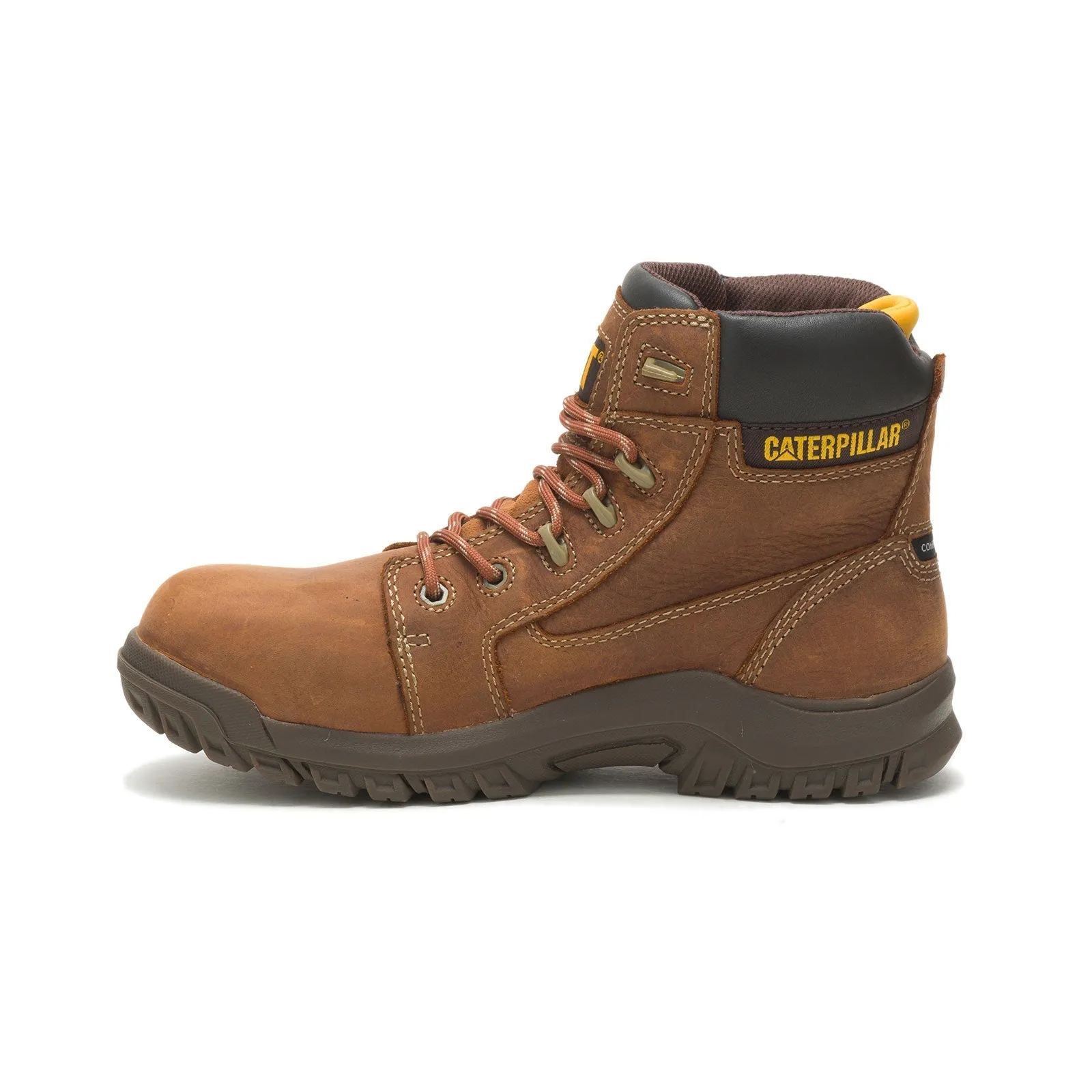Women's Resorption Composite-Toe Waterproof Work Boot Leather Brown