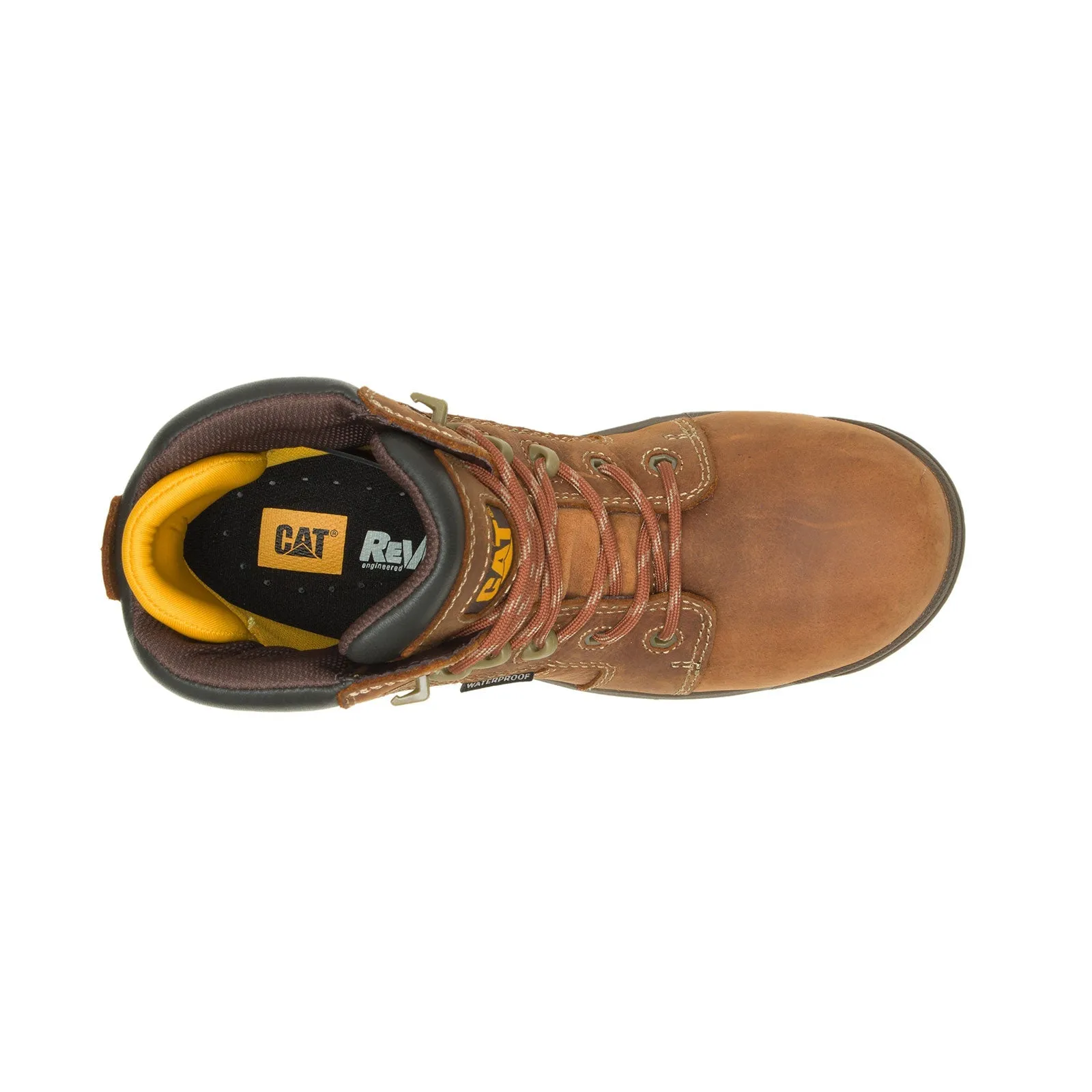 Women's Resorption Composite-Toe Waterproof Work Boot Leather Brown