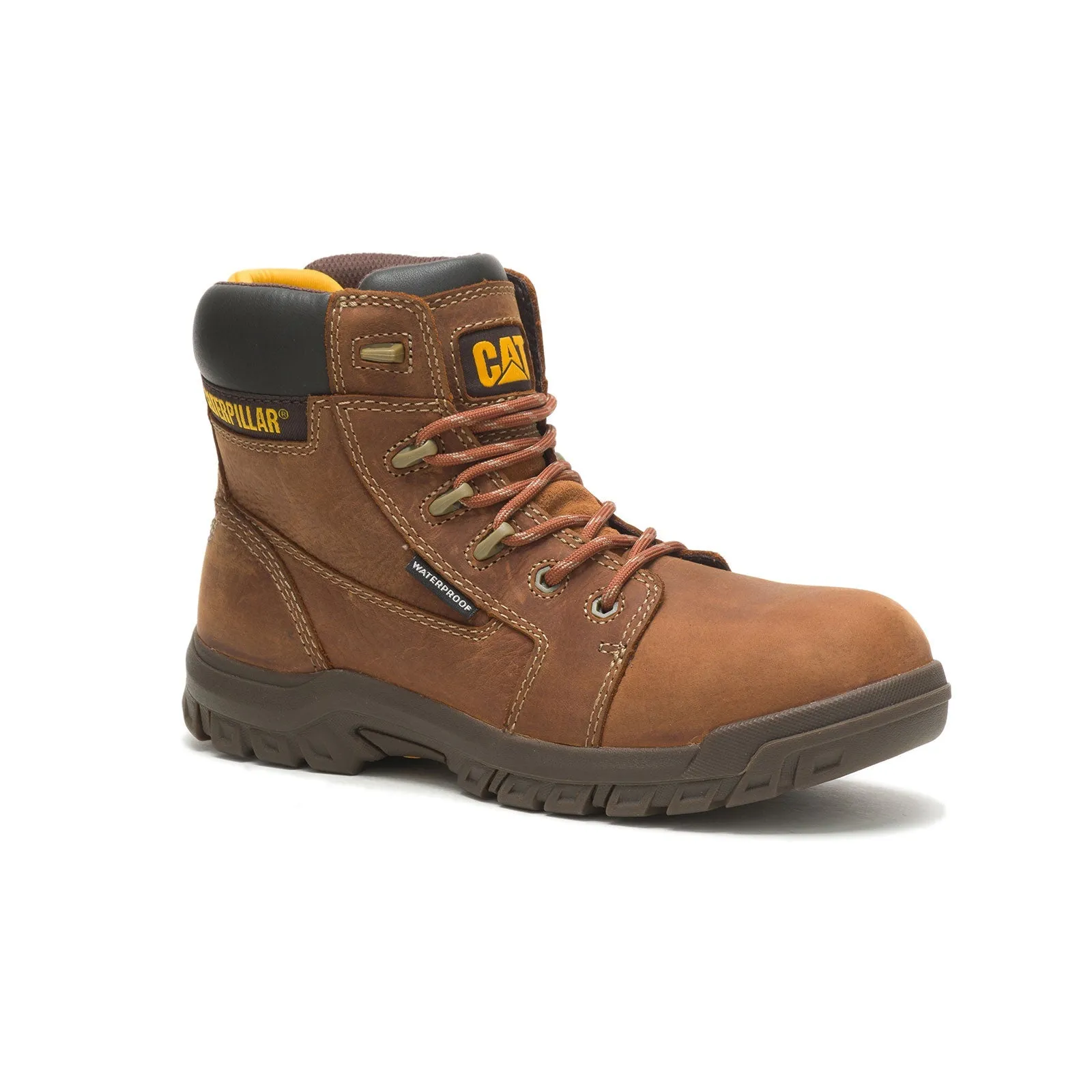Women's Resorption Composite-Toe Waterproof Work Boot Leather Brown