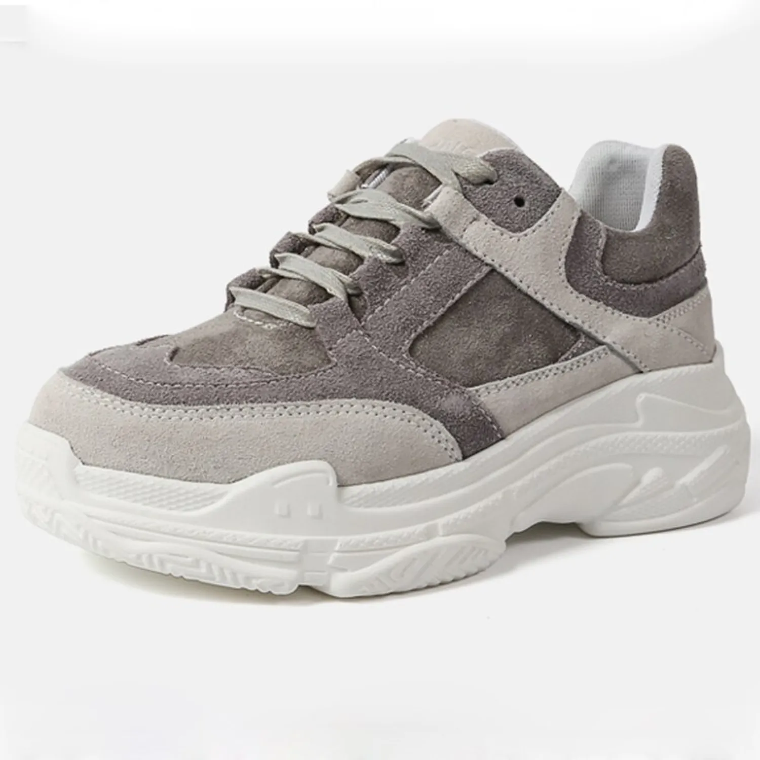 Women's Spring Casual Platform Lace Up Sneakers
