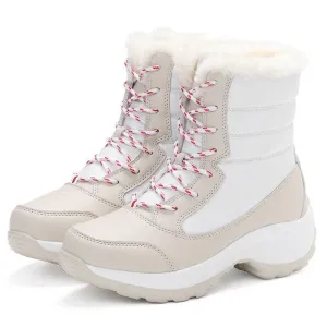 Women's Waterproof Plush-Lined Winter Snow Boots