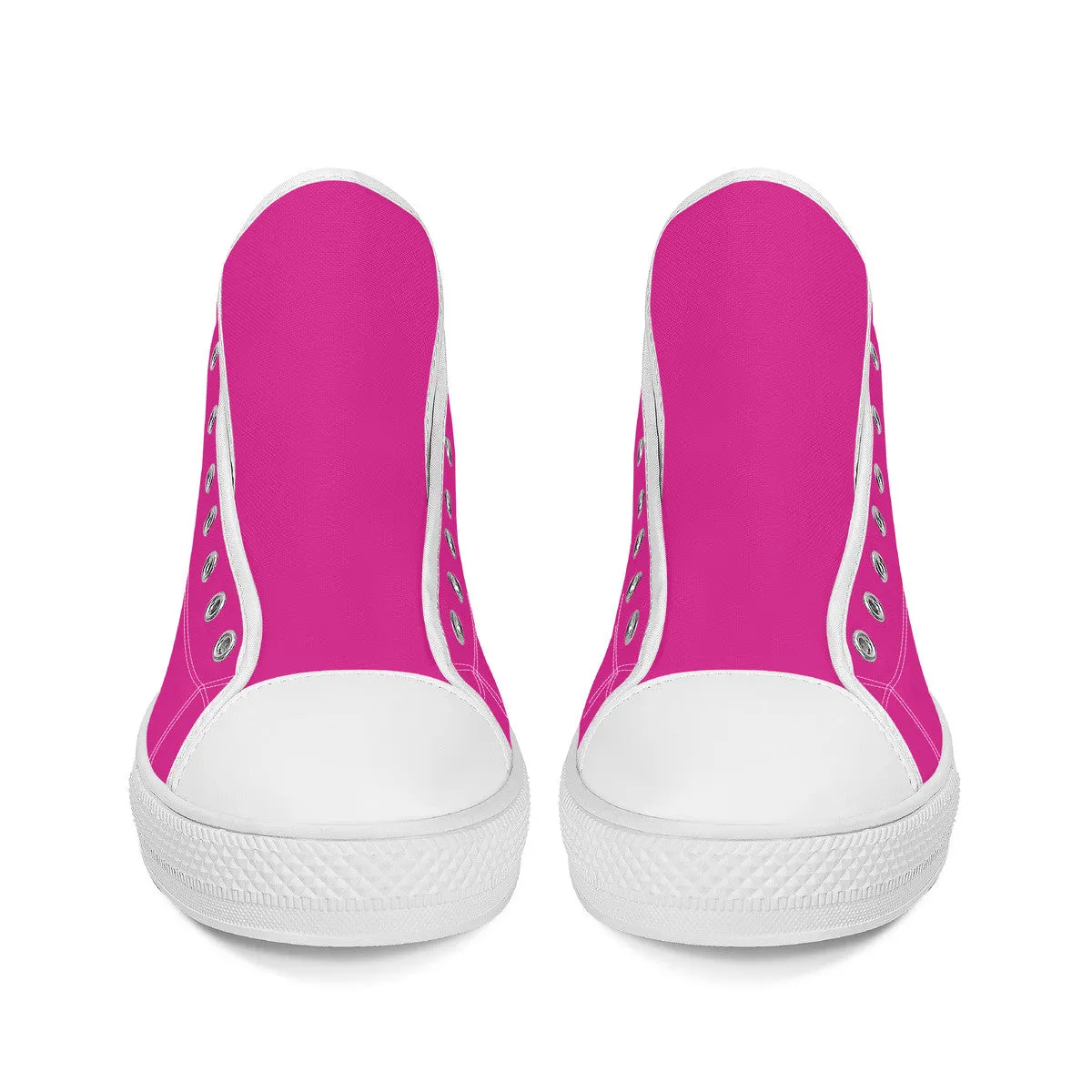 Work Hard Be Kind - Pink Converse Style High Tops