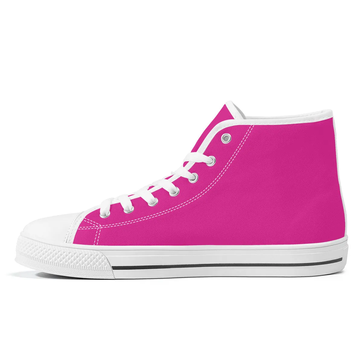 Work Hard Be Kind - Pink Converse Style High Tops