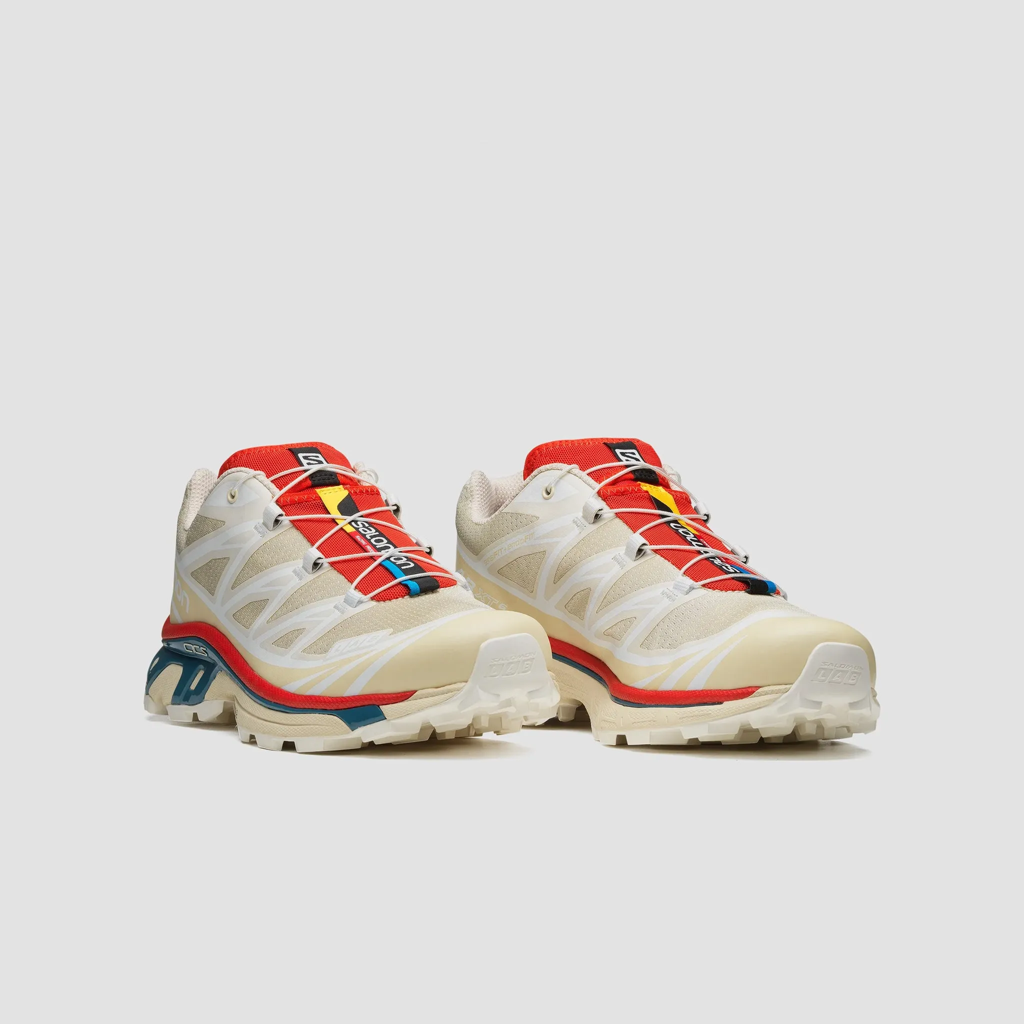 XT-6 - Almond Milk/Bleached Sand/Aurora Red